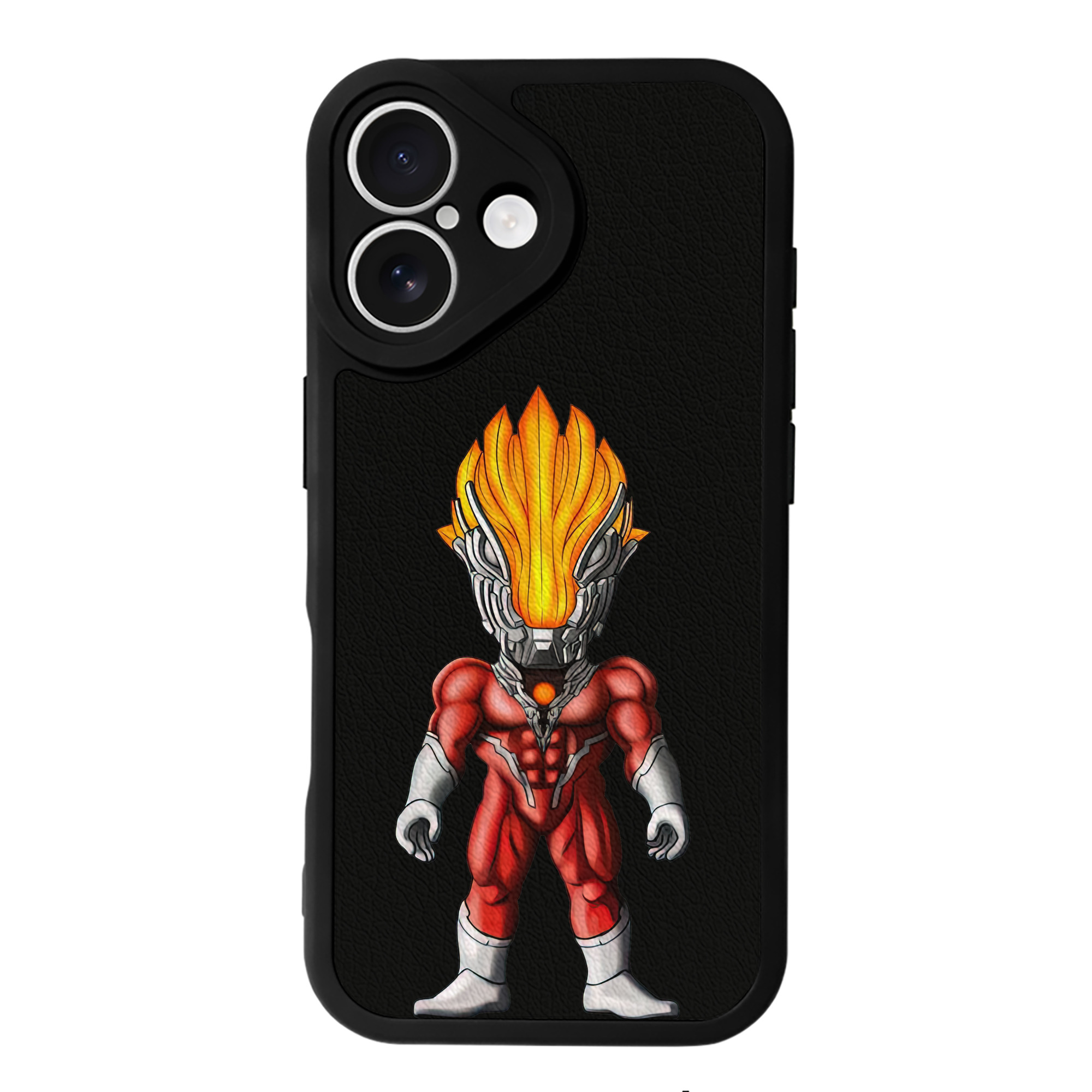 （画像用） ウルトラマン Ultraman 【iPhone 16シリーズ対応】シリコンスマホケース（レザー調） 材質：シリコン